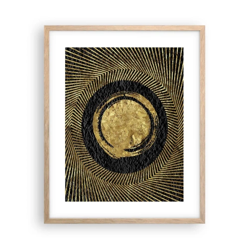 Poster in light oak frame - Composition Glamour - 40x50 cm