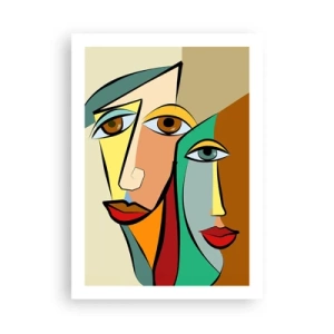 Poster - Cubist Couple - 50x70 cm