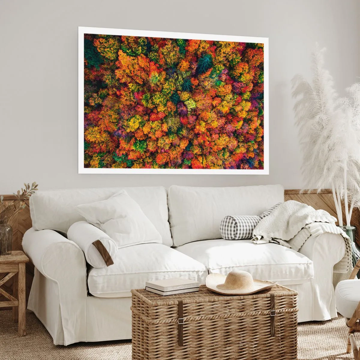Poster - Bouquet of Autumn Flowers - 40x30 cm