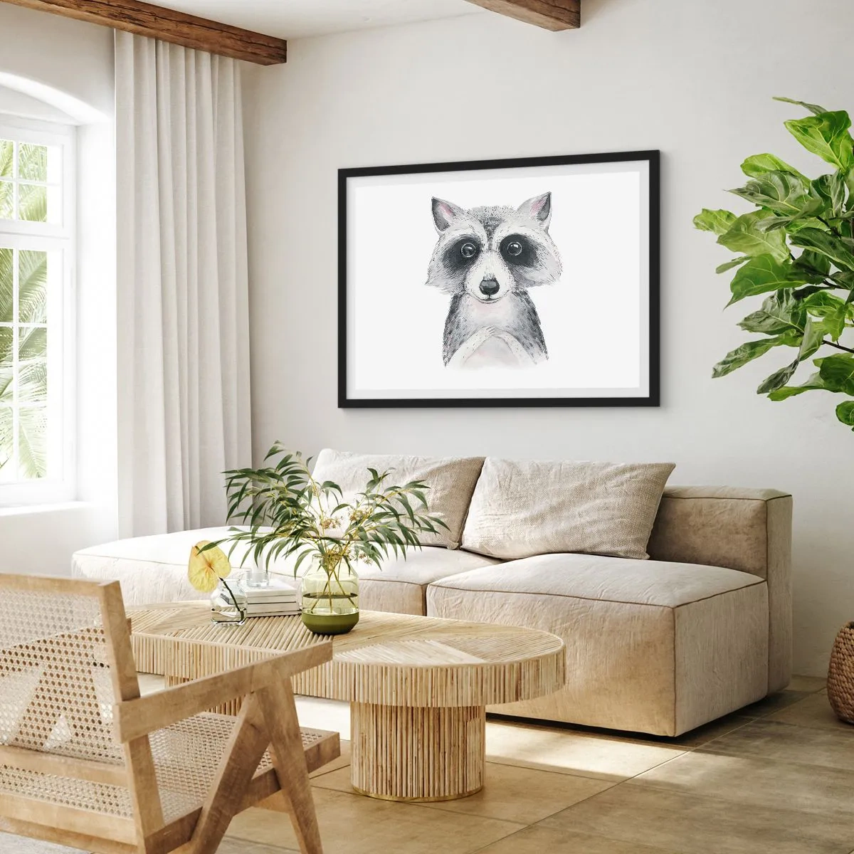 Poster in black frame - Emotional Moment - 40x30 cm