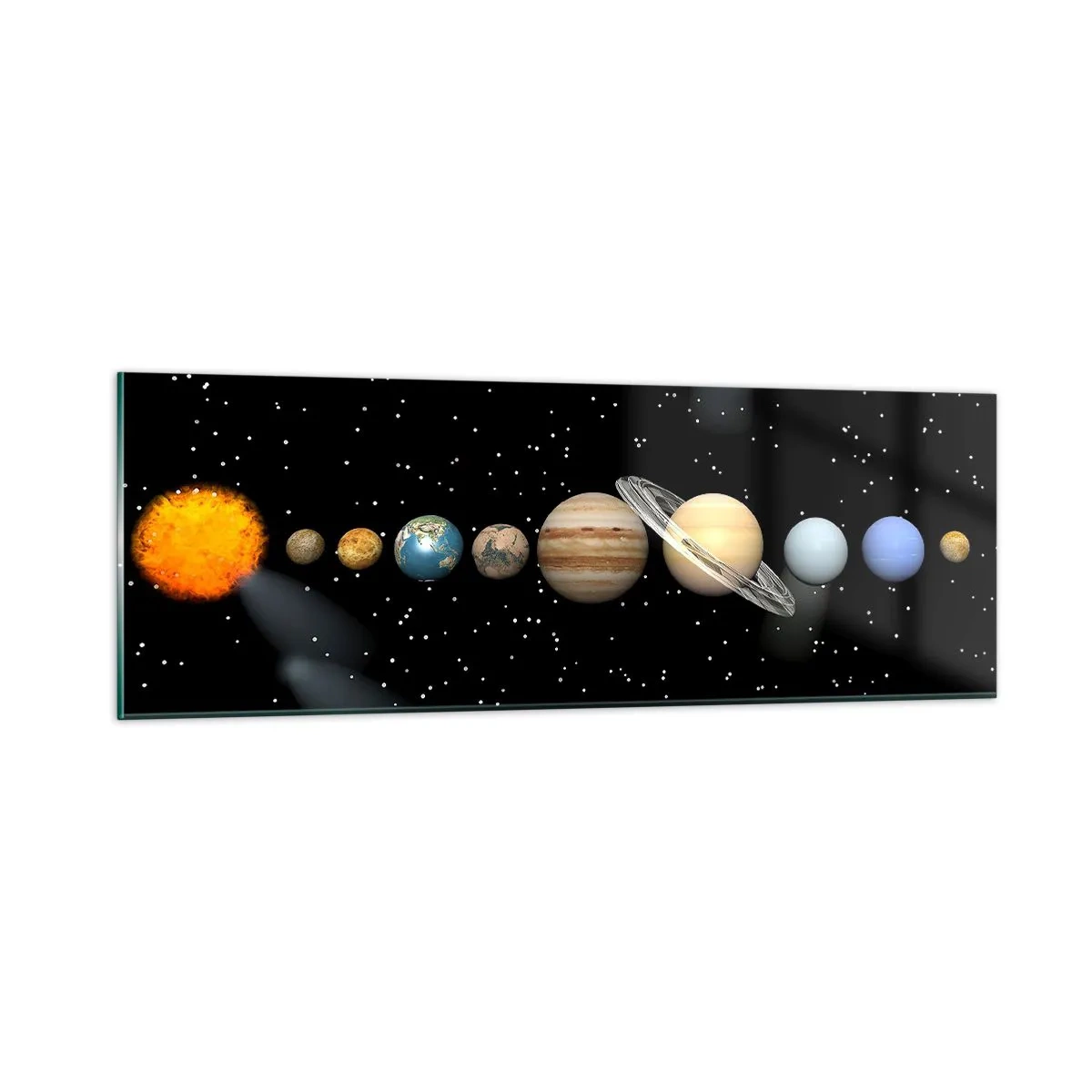 Glass picture - Planets are Revolving - 90x30 cm