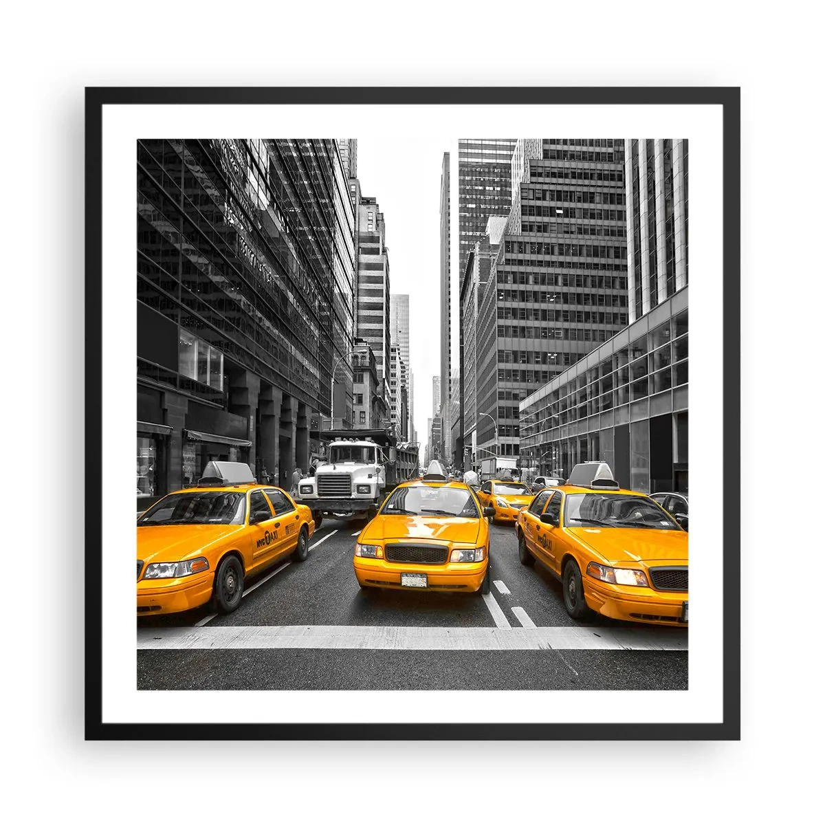 Poster in black frame - We Paint the City - 60x60 cm