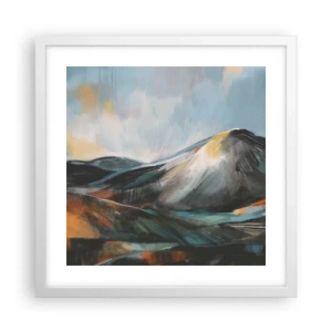 Poster in white frmae - Raw and Beautiful - 40x40 cm