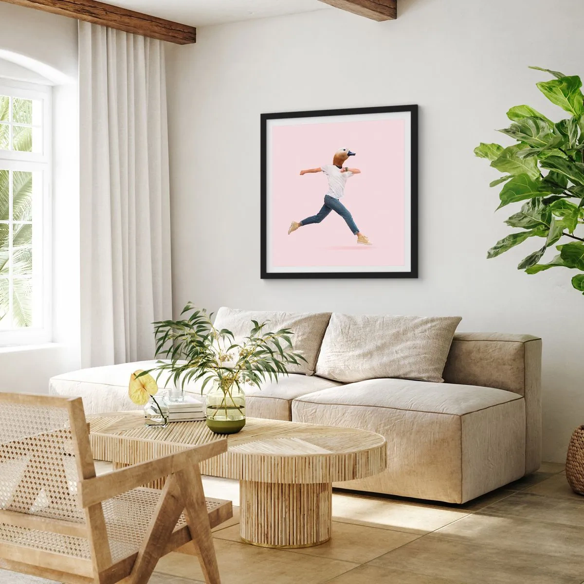 Poster in black frame - Pinch of Absurd - 50x50 cm