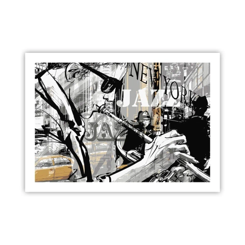 Poster - In the Rhythm of New York - 70x50 cm