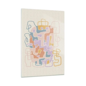 Glass picture - Maze - Joyful Adventure - 50x70 cm