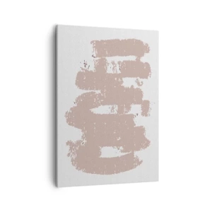 Canvas picture - Abstract in Delicate Pink - 50x70 cm