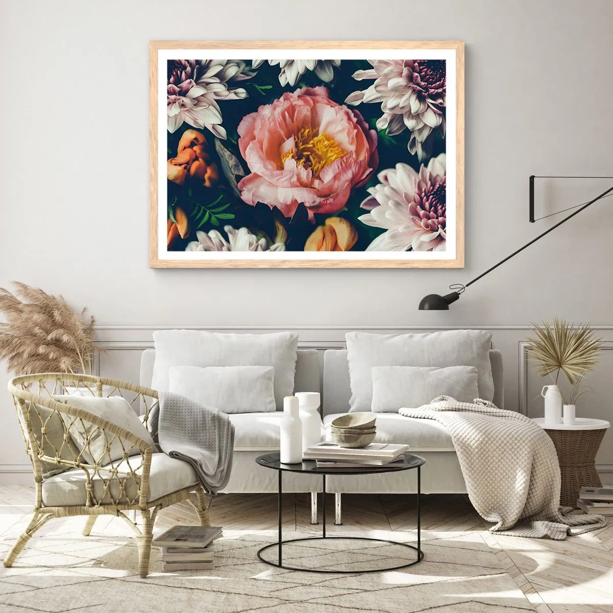 Poster in light oak frame - In Baroque Style - 50x40 cm