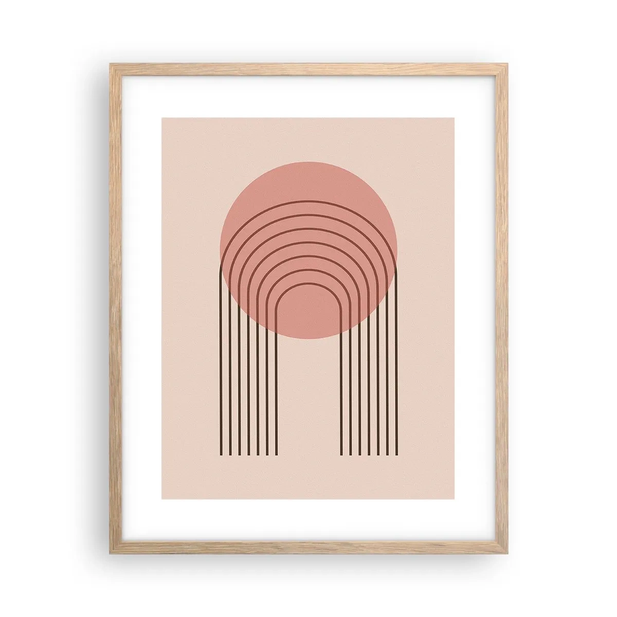 Poster in light oak frame - Irresistible Attraction - 40x50 cm