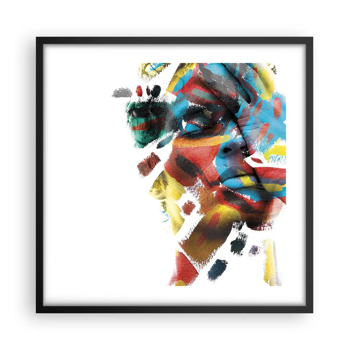 Poster in black frame - Colourful Personality - 50x50 cm