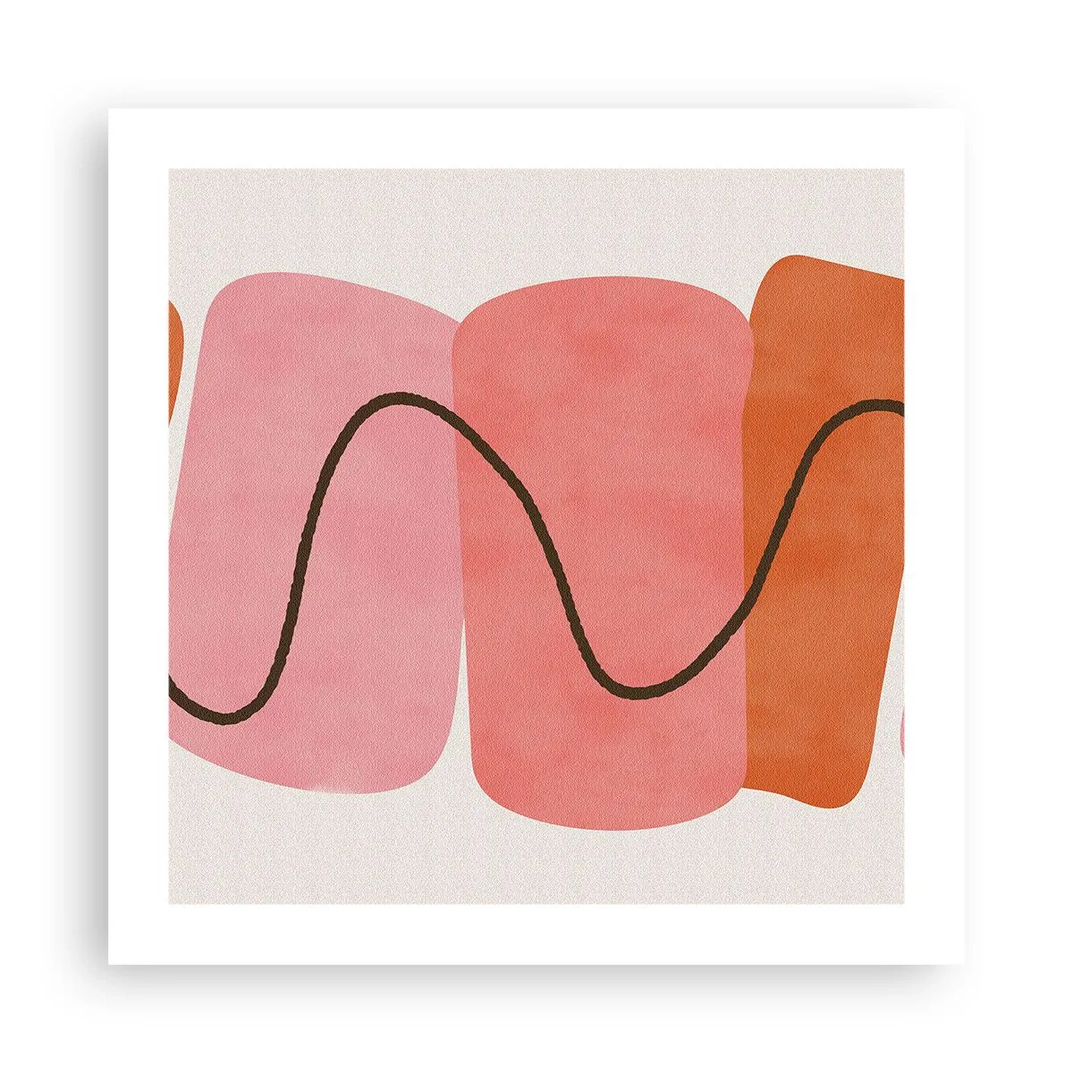 Poster - Gentle Movement of forms - 50x50 cm