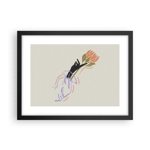 Poster in black frame - Sister Touch - 40x30 cm