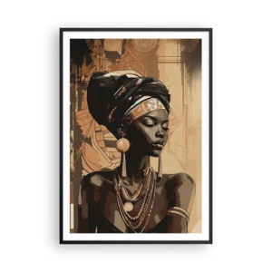 Poster in black frame - African Majesty - 70x100 cm