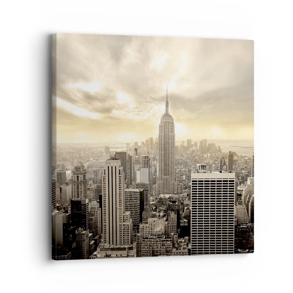 Canvas picture - New York Woven in Grey - 30x30 cm