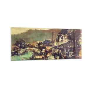 Glass picture - Life As a Abundance of Greyness - 100x40 cm