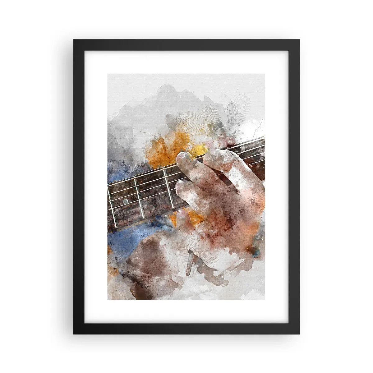 Poster in black frame - Poetry Between Strings - 30x40 cm