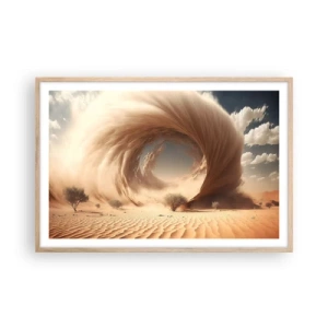 Poster in light oak frame - Open Portal - 91x61 cm