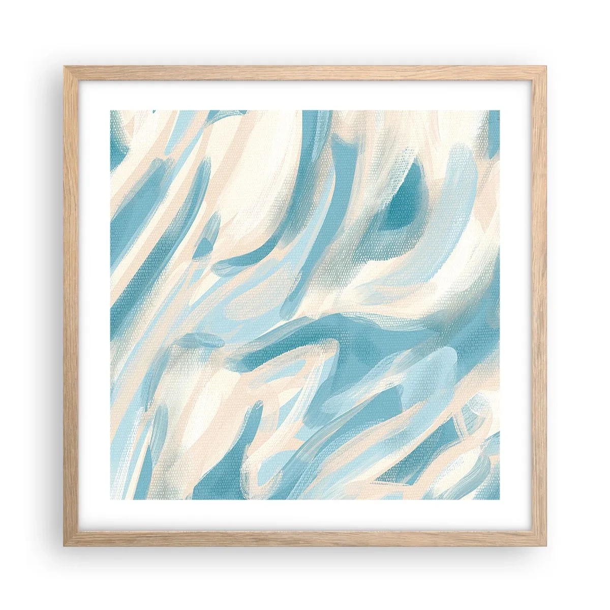 Poster in light oak frame - Whiffs of Spring - 50x50 cm