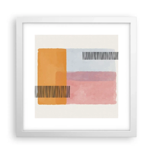 Poster in white frmae - From Corner to Corner - 30x30 cm