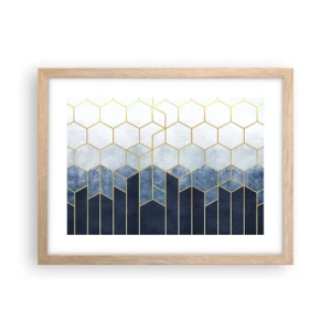 Poster in light oak frame - Composition in Syncopated Rhythm - 40x30 cm