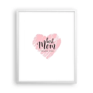 Poster in white frmae - Always the Right Moment - 40x50 cm