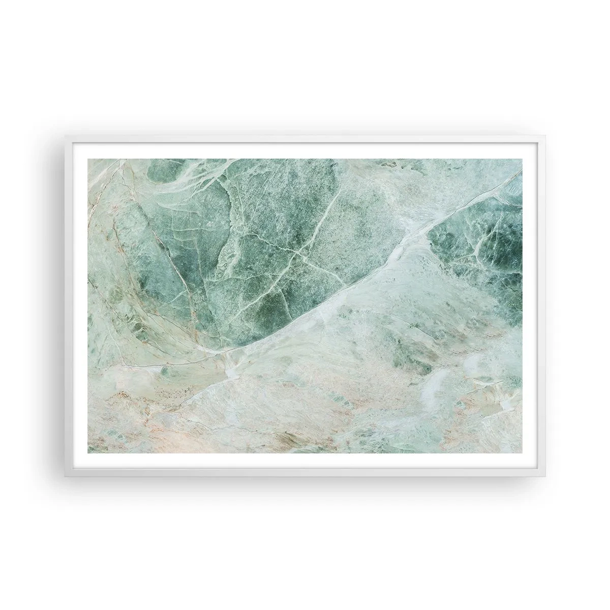 Poster in white frmae - Noble Coolness of a Stone - 100x70 cm