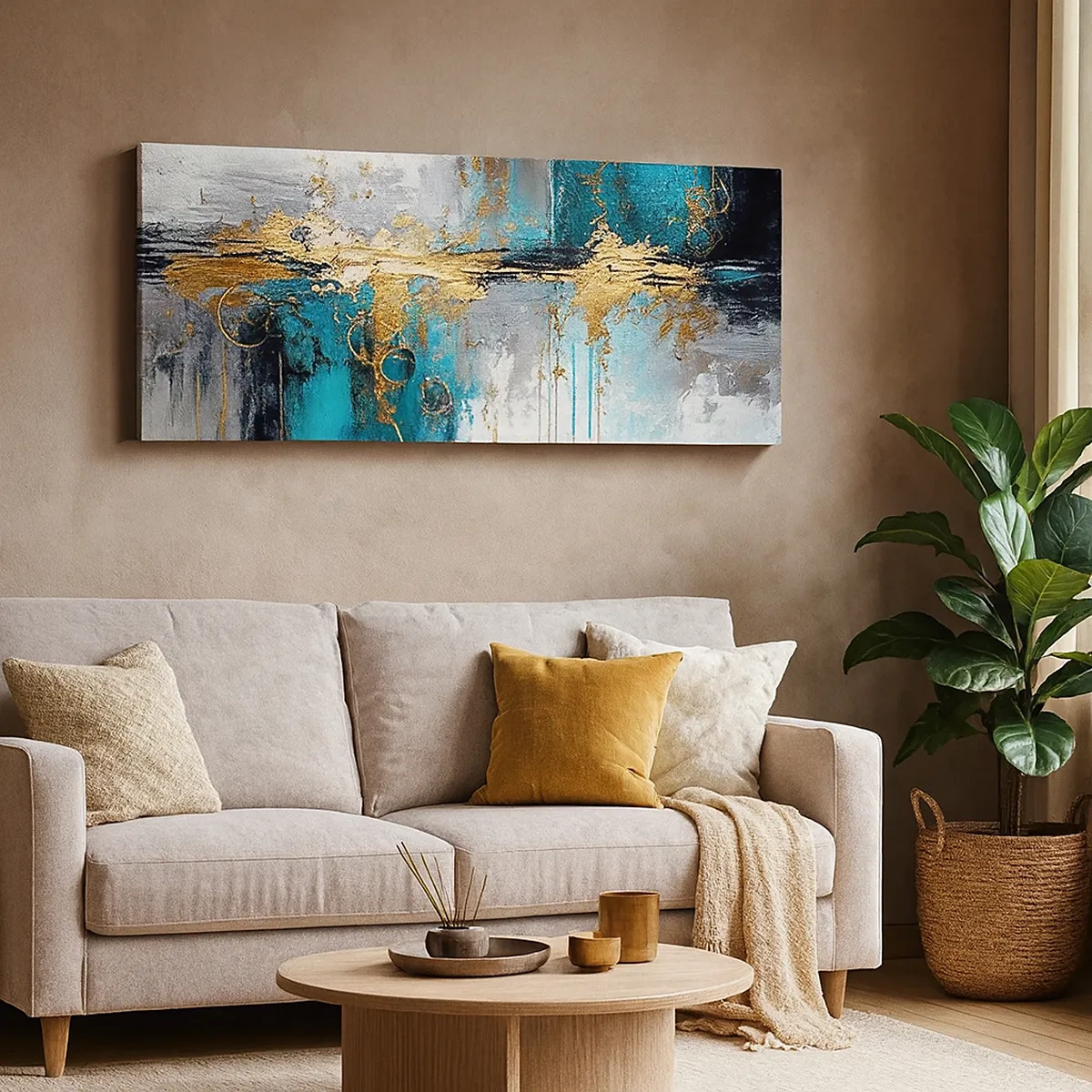 Canvas picture - Everything Flows - 30x30 cm