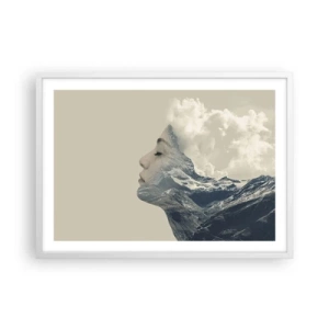 Poster in white frmae - Beauty of Elements - 70x50 cm