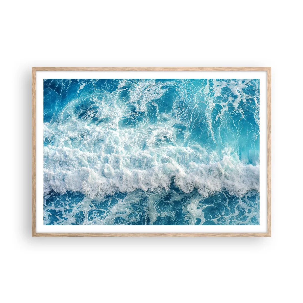 Poster in light oak frame - Jouful and Loud - 100x70 cm