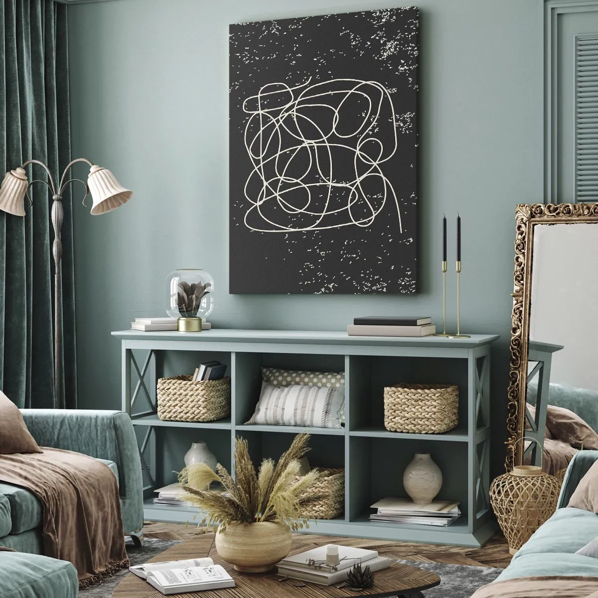 Canvas picture - Lost Thoughts - 45x80 cm