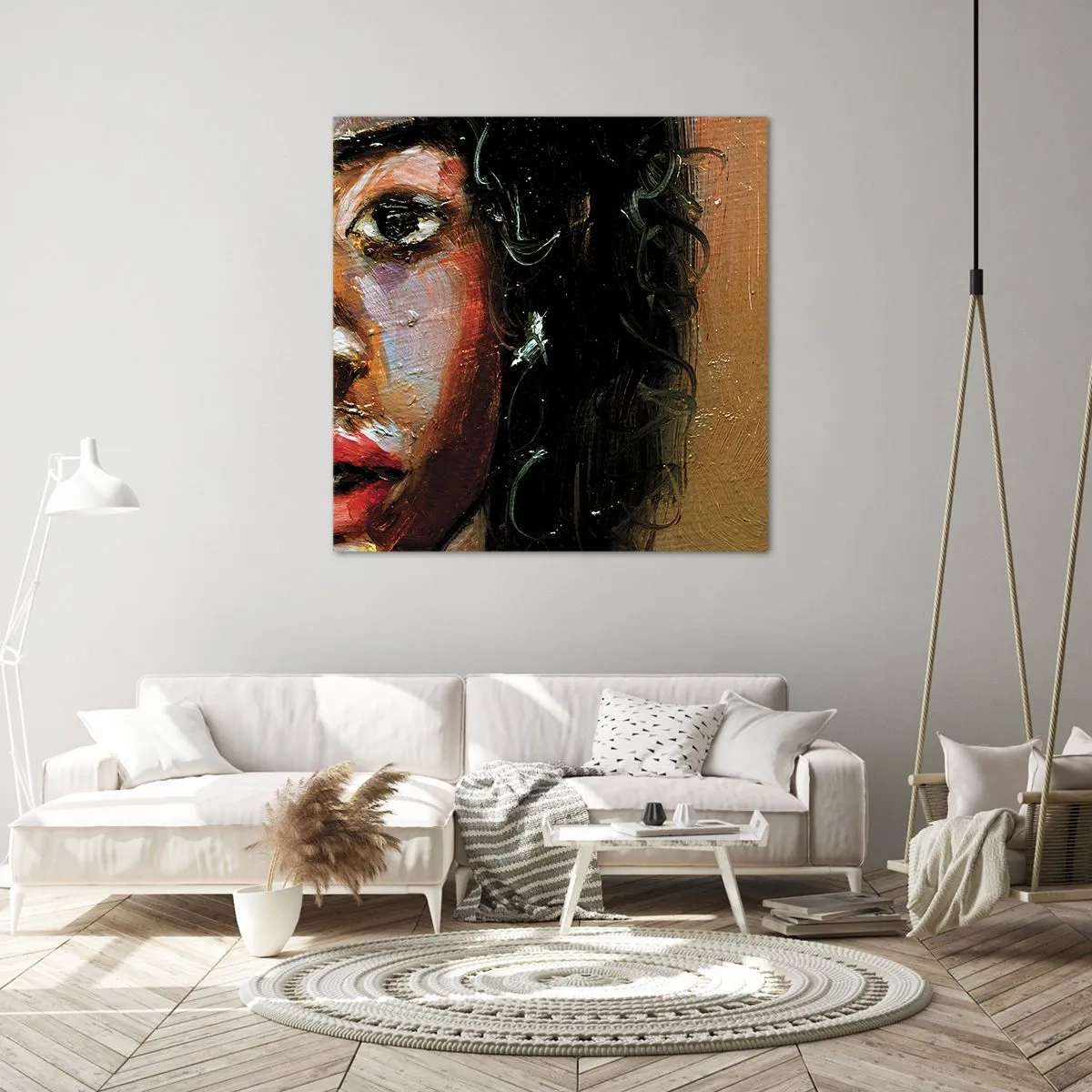 Canvas picture - Black and Shine - 70x70 cm
