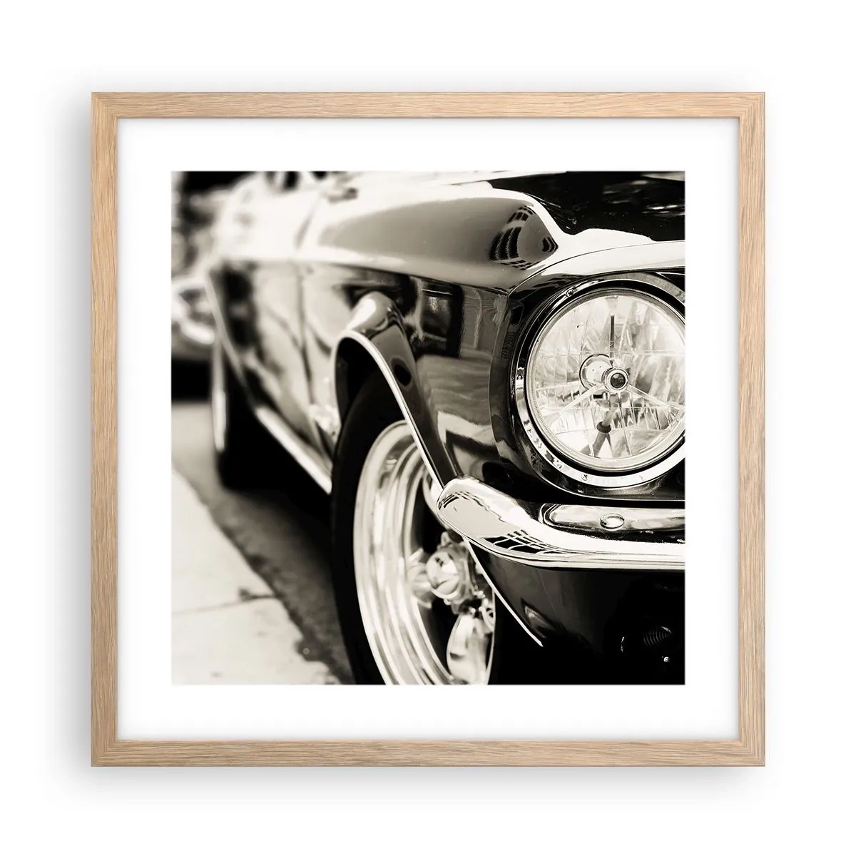 Poster in light oak frame - Lasting Shine - 40x40 cm