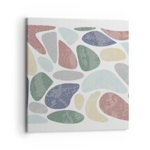 Canvas picture - Mosaic of Powdered Colours - 70x70 cm