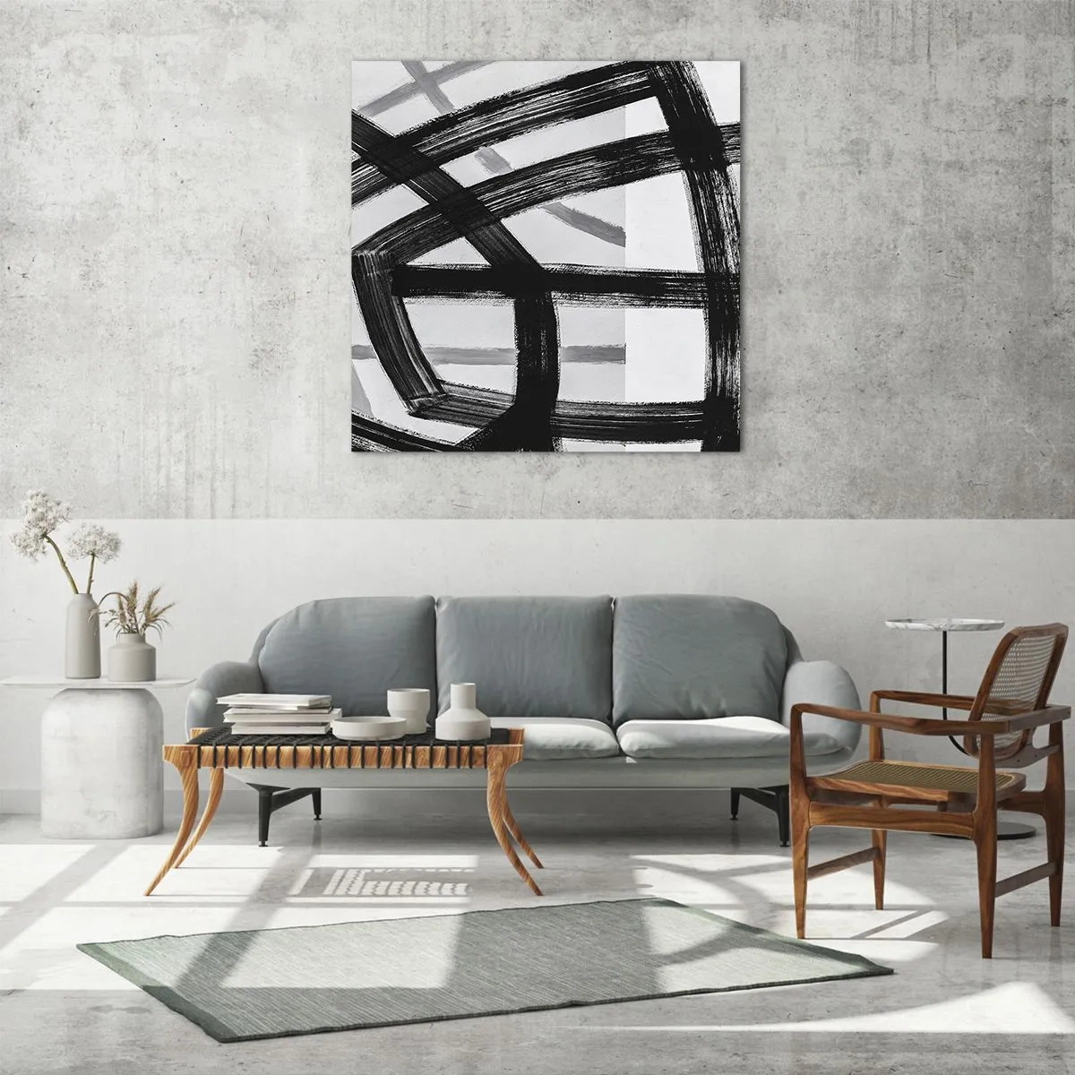 Glass picture - Building Depth - 60x60 cm