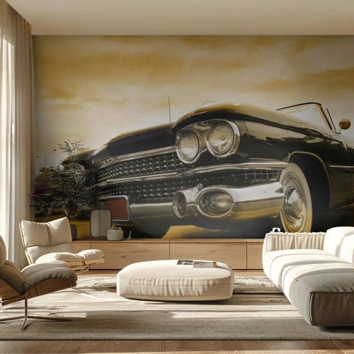 Photo Wallpaper Premium Canvas - Classics Never Passes Away - Car, Automotive, Retro - 150x105 cm