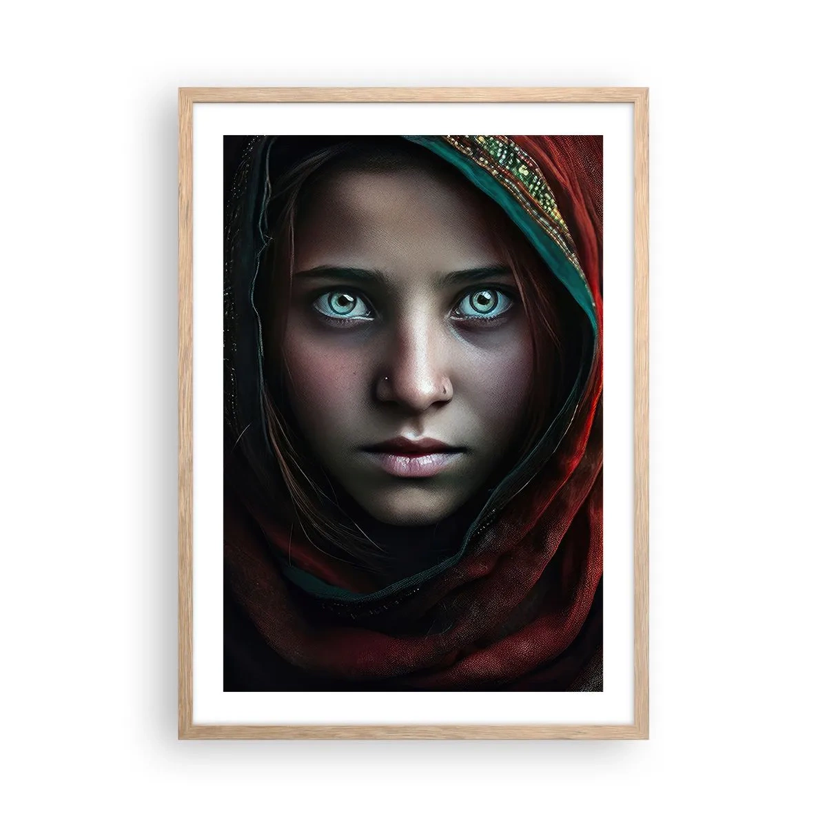 Poster in light oak frame - Eastern Princess - 50x70 cm