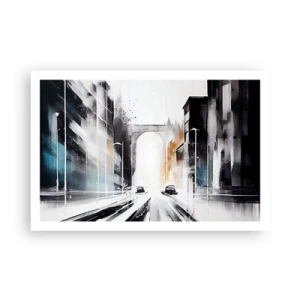 Poster - Study of a City: Architecture and Movement - 91x61 cm