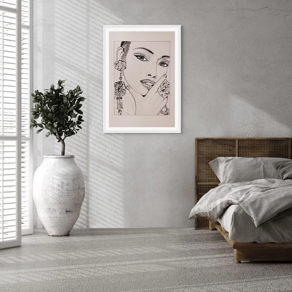 Poster in white frmae - Most Beautiful Gem - 50x70 cm