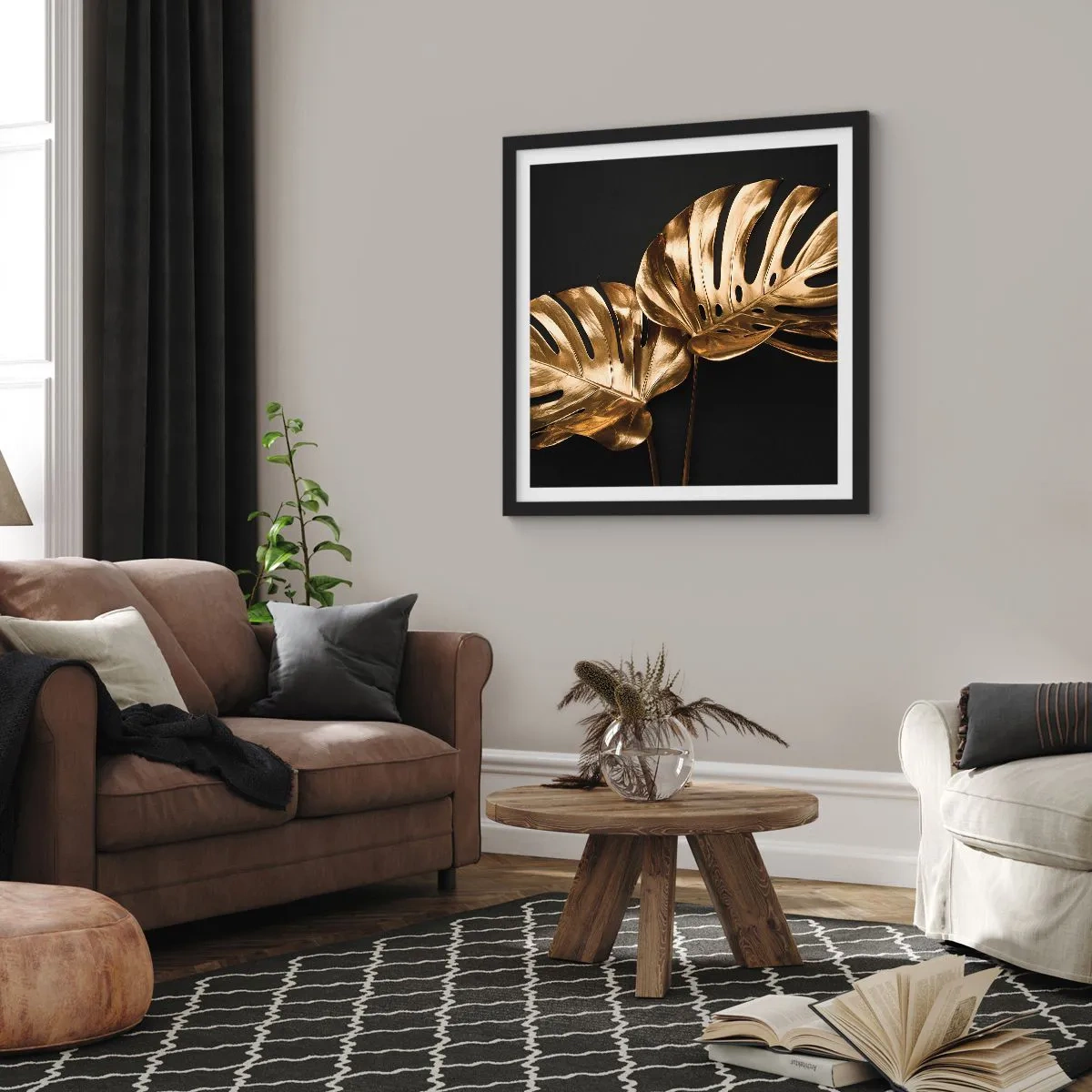 Poster in black frame - Tresaures of Nature - 50x50 cm