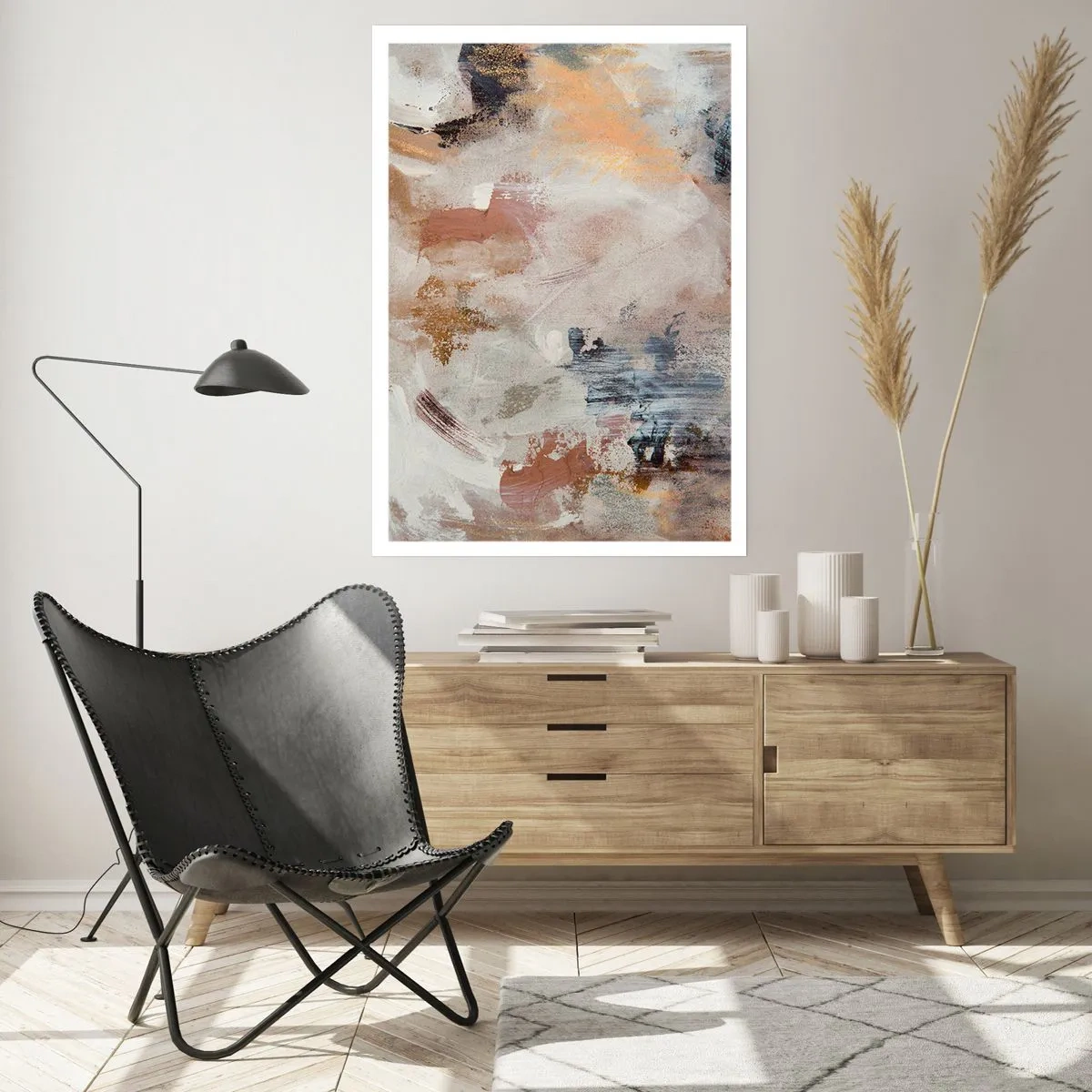 Poster - Foggy Abstract - 70x100 cm