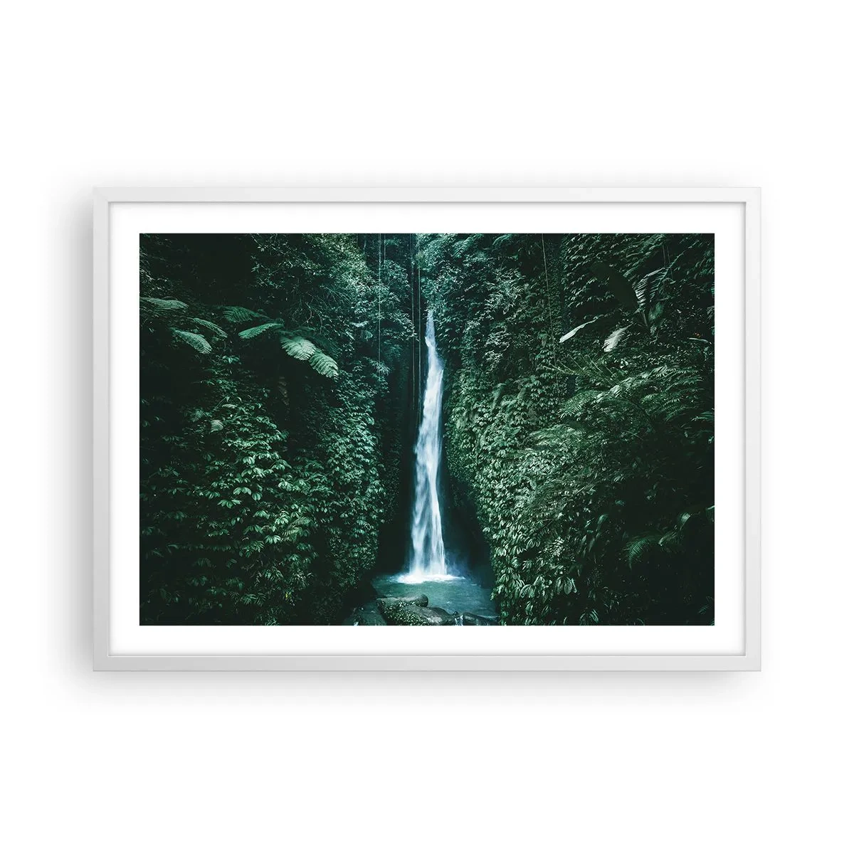 Poster in white frmae - Tropical Spring - 70x50 cm