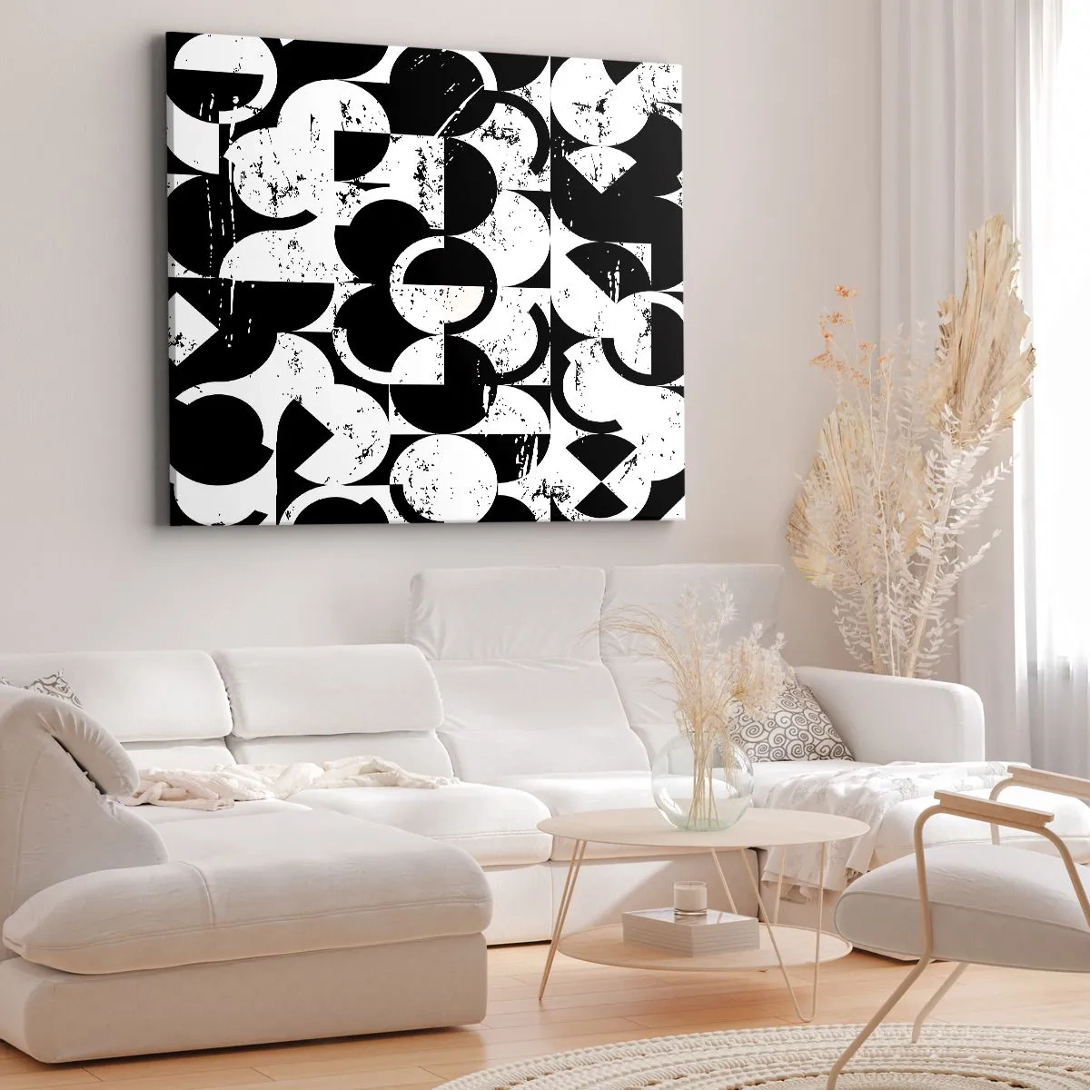 Canvas picture - White Is White and Black Is Black - 120x80 cm