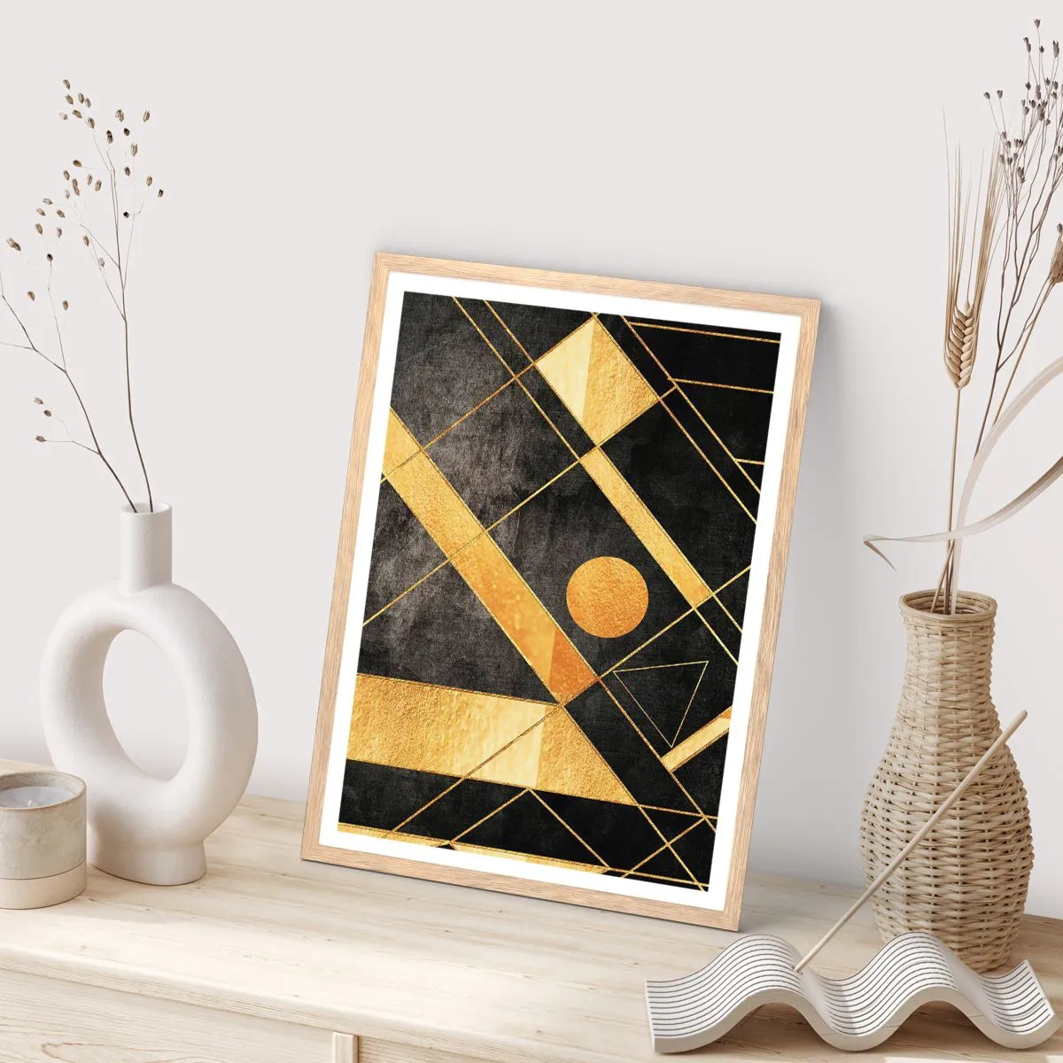Poster in light oak frame - Sun of the Desert - 61x91 cm
