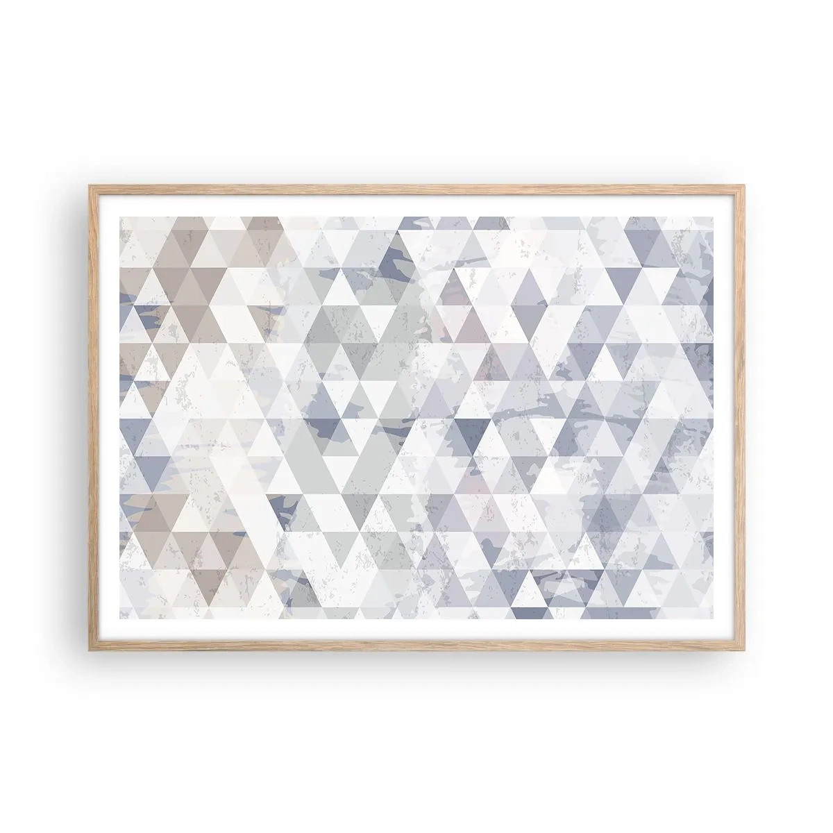 Poster in light oak frame - In the Rhythm of a Triangle - 100x70 cm