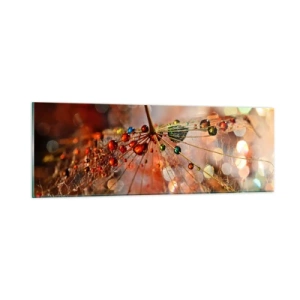 Glass picture - Strung on a Spider's Web - 90x30 cm