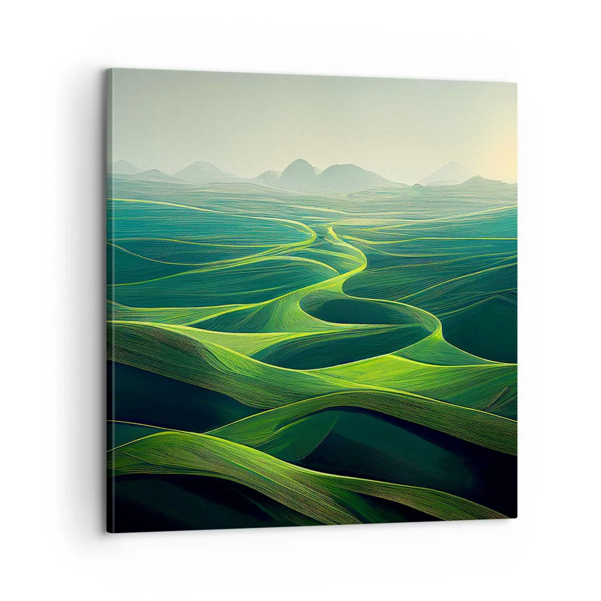 Canvas picture - In Green Valleys - 60x60 cm