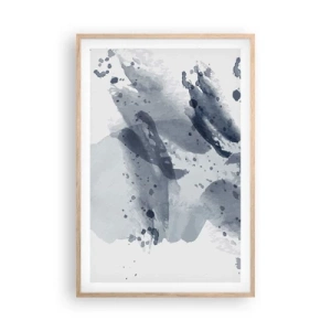 Poster in light oak frame - Study in Nature of Water - 61x91 cm