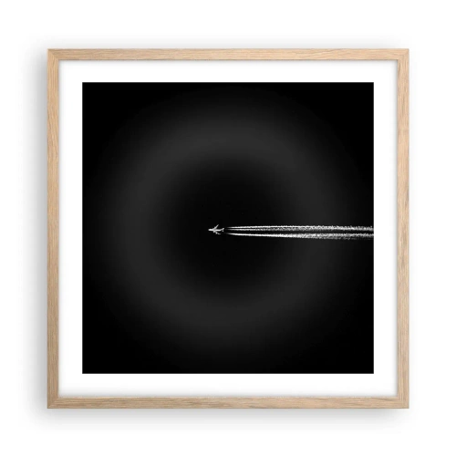 Poster in light oak frame - Into Another Dimension - 50x50 cm