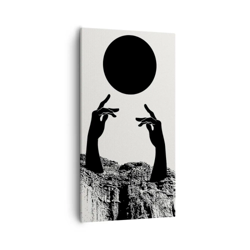 Canvas picture - Surrealistic Composition: Sun and the Rest - 55x100 cm