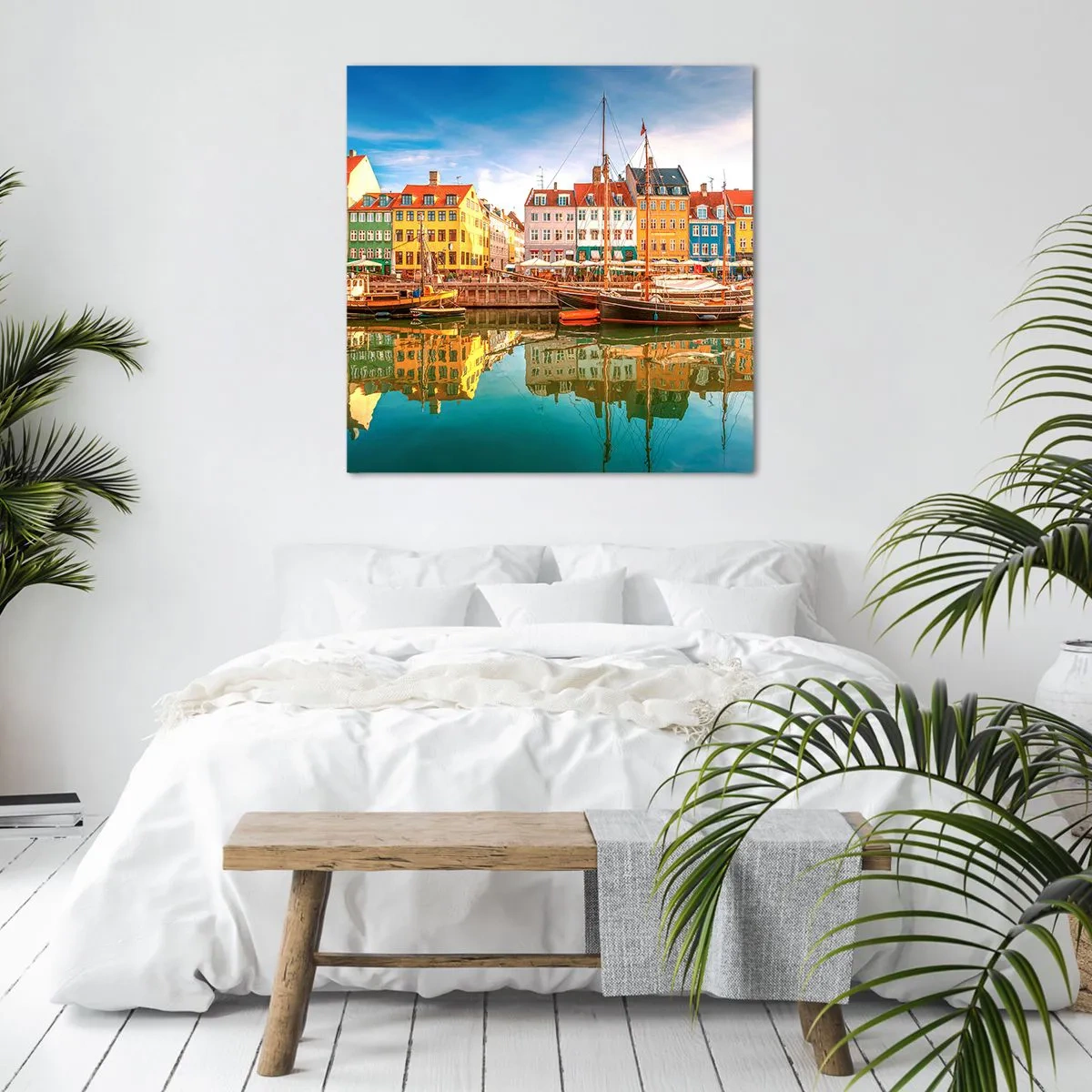 Canvas picture - By Water Smooth as a Mirror - 50x50 cm